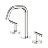 Nero Mecca Lever Hob Basin Set 1/4 Turn Edge Spout Brushed Nickel 25D001BN