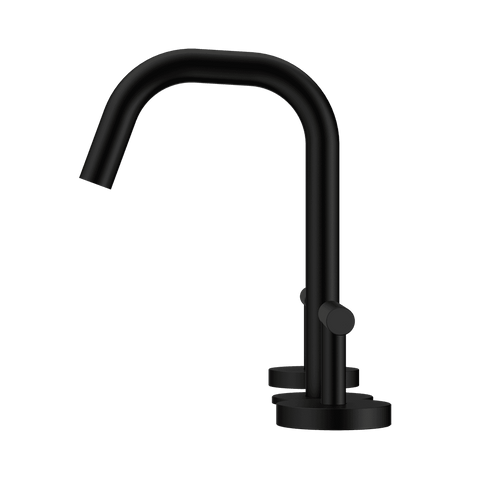 Nero Mecca Lever Hob Basin Set 1/4 Turn Edge Spout Matte Black 25D001MB