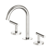 Nero Mecca Lever Hob Basin Set 1/4 Turn Arc Spout Brushed Nickel 25D002BN