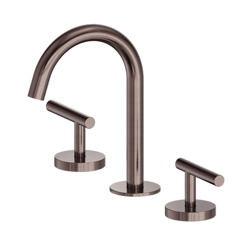 Nero Mecca Lever Hob Basin Set 1/4 Turn Arc Spout Brushed Bronze 25D002BZ