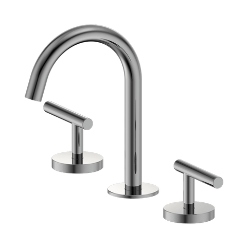 Nero Mecca Lever Hob Basin Set 1/4 Turn Arc Spout Chrome 25D002CH