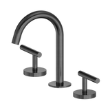 Nero Mecca Lever Hob Basin Set 1/4 Turn Arc Spout Gunmetal 25D002GM