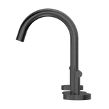 Nero Mecca Lever Hob Basin Set 1/4 Turn Arc Spout Gunmetal 25D002GM