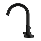 Nero Mecca Lever Hob Basin Set 1/4 Turn Arc Spout Matte Black 25D002MB