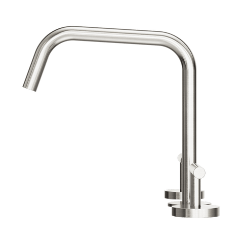 Nero Mecca Lever Hob Kitchen/Bath Set 1/4 Turn Edge Ii Spout Brushed Nickel 25D003BN