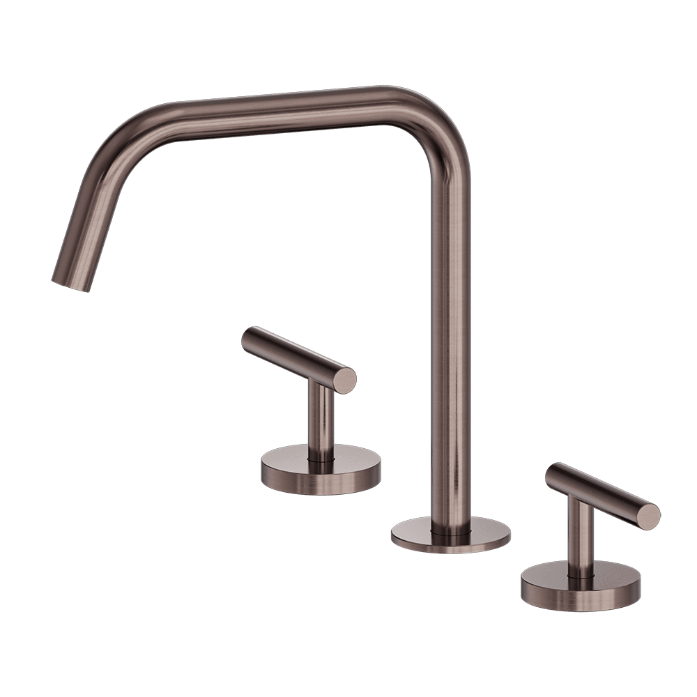 Nero Mecca Lever Hob Kitchen/Bath Set 1/4 Turn Edge Ii Spout Brushed Bronze 25D003BZ