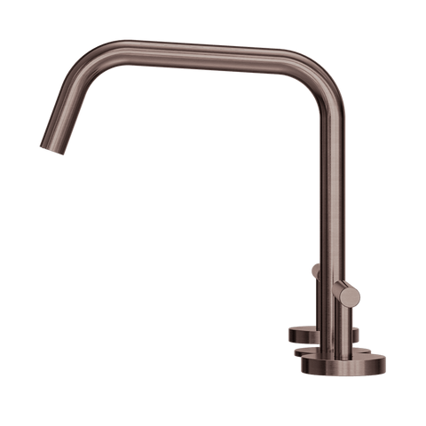 Nero Mecca Lever Hob Kitchen/Bath Set 1/4 Turn Edge Ii Spout Brushed Bronze 25D003BZ