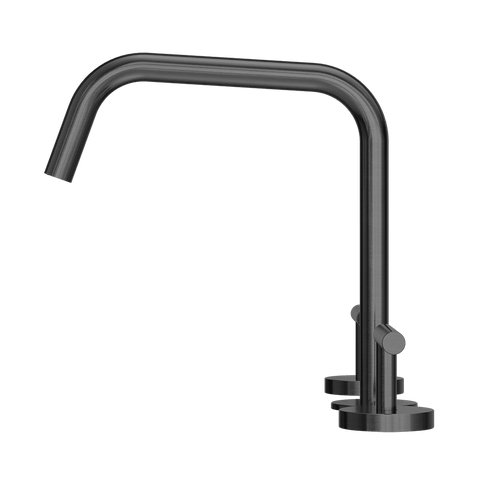 Nero Mecca Lever Hob Kitchen/Bath Set 1/4 Turn Edge Ii Spout Gunmetal 25D003GM