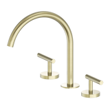 Nero Mecca Lever Hob Kitchen/Bath Set 1/4 Turn 220mm Arc Spout Brushed Gold 25D004BG