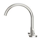 Nero Mecca Lever Hob Kitchen/Bath Set 1/4 Turn 220mm Arc Spout Brushed Nickel 25D004BN