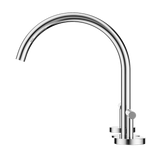 Nero Mecca Lever Hob Kitchen/Bath Set 1/4 Turn 220mm Arc Spout Chrome 25D004CH