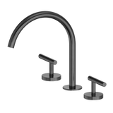 Nero Mecca Lever Hob Kitchen/Bath Set 1/4 Turn 220mm Arc Spout Gunmetal 25D004GM