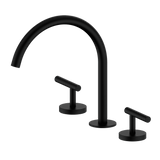 Nero Mecca Lever Hob Kitchen/Bath Set 1/4 Turn 220mm Arc Spout Matte Black 25D004MB