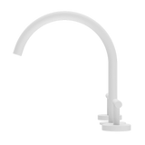 Nero Mecca Lever Hob Kitchen/Bath Set 1/4 Turn 220mm Arc Spout Matte White 25D004MW