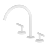 Nero Mecca Lever Hob Kitchen/Bath Set 1/4 Turn 220mm Arc Spout Matte White 25D004MW