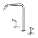 Nero Mecca Lever Hob Kitchen/Bath Set 1/4 Turn 200mm Edge Spout Brushed Nickel 25D005BN