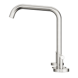 Nero Mecca Lever Hob Kitchen/Bath Set 1/4 Turn 200mm Edge Spout Brushed Nickel 25D005BN