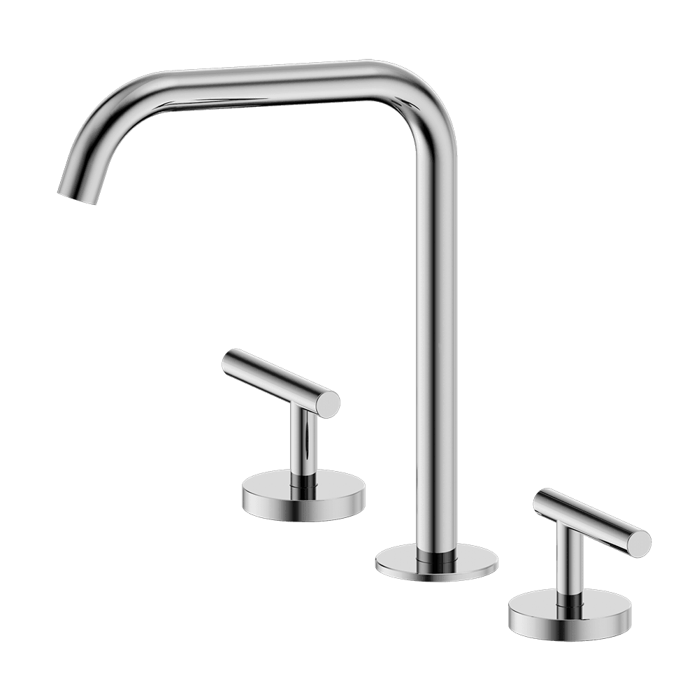 Nero Mecca Lever Hob Kitchen/Bath Set 1/4 Turn 200mm Edge Spout Chrome 25D005CH