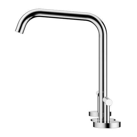 Nero Mecca Lever Hob Kitchen/Bath Set 1/4 Turn 200mm Edge Spout Chrome 25D005CH