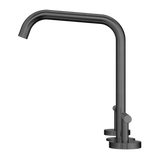 Nero Mecca Lever Hob Kitchen/Bath Set 1/4 Turn 200mm Edge Spout Gunmetal 25D005GM