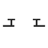 Nero Mecca Lever Wall Top Assembies 1/4 Turn Matte Black 25D012MB