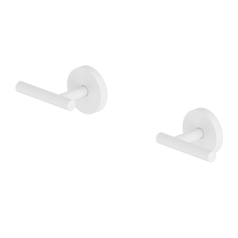 Nero Mecca Lever Wall Top Assembies 1/4 Turn Matte White 25D012MW