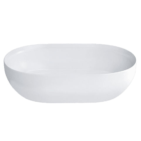 Abey ClearStone Byron Basin 550x350mm Above Counter (Inc. Plug & Waste) Matte White 26313P