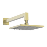 Abey Gareth Asthon Horizontal Overhead Shower Square Brushed Brass 2SHSQ-BB