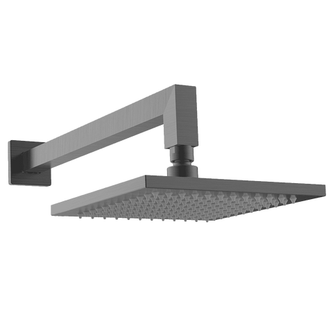 Abey Gareth Asthon Horizontal Overhead Shower Square Gunmetal 2SHSQ-GM