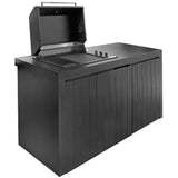 Artusi Piazza Integrated Outdoor Kitchen Option 3 Black AOKP3INFTNF