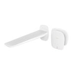Phoenix Nuage Wall Basin / Bath Mixer Set 200mm Matte White 129-7810-80-1
