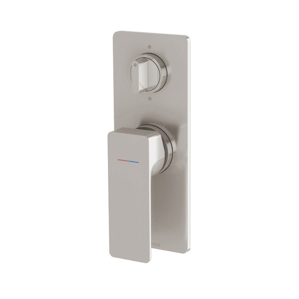 Phoenix Gloss MKII SwitchMix Shower / Bath Diverter Mixer Fit-Off Kit Brushed Nickel 135-2940-40-1