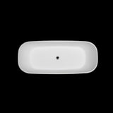 Kaskade Pure Rachel Freestanding Oval Stone Bath 1700mm Matte White VX34-1700-NIK8639NA