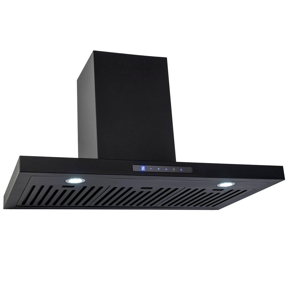Euro Appliance Rangehood Canopy 90cm Black EA90STRBK3