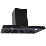 Euro Appliance Rangehood Canopy 90cm Black EA90STRBK3
