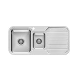 Phoenix Sink 1000 Series 1-1/3 Left Hand Bowl  With Drainer 1 Taphole Stainless Steel 300-4111-50