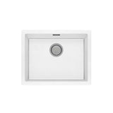 Phoenix Sink 5000 Series Large Single Bowl (Undermount/Overmount) With Overflow Quartz Matte White 312-1002-80