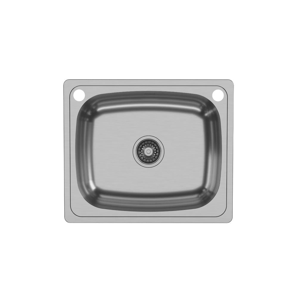 Phoenix Laundry Trough Single Bowl 45 Litre With 2 Holes Stainless Steel 314-0001-50
