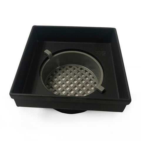 Radiant Tile Insert Floor Grate 100mm (Suit 50mm Waste) 316-BLK-RGS-100-38 Matte Black
