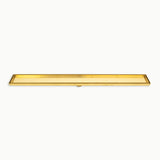 Radiant Tile Insert Floor Grate 900mm (Suit 50mm Waste) 316-GLD-RGL-900-38 Brushed Gold