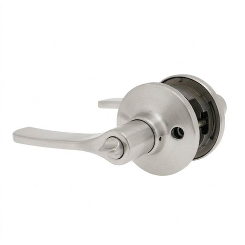 Lockwood Symmetry Vicinity Privacy Lever set Satin Chrome Plate  7532SC