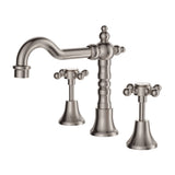 Fienza Lillian Shepherds Crook Basin Set Lead Free Brushed Nickel 336101BN-LF