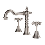 Fienza Lillian Shepherds Crook Basin Set Brushed Nickel 336101BN