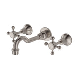 Fienza Lillian Shepherds Crook Bath Set Brushed Nickel 336102BN