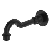 Fienza Lillian Wall Basin/Bath Outlet Lead Free Matte Black 336110B-LF