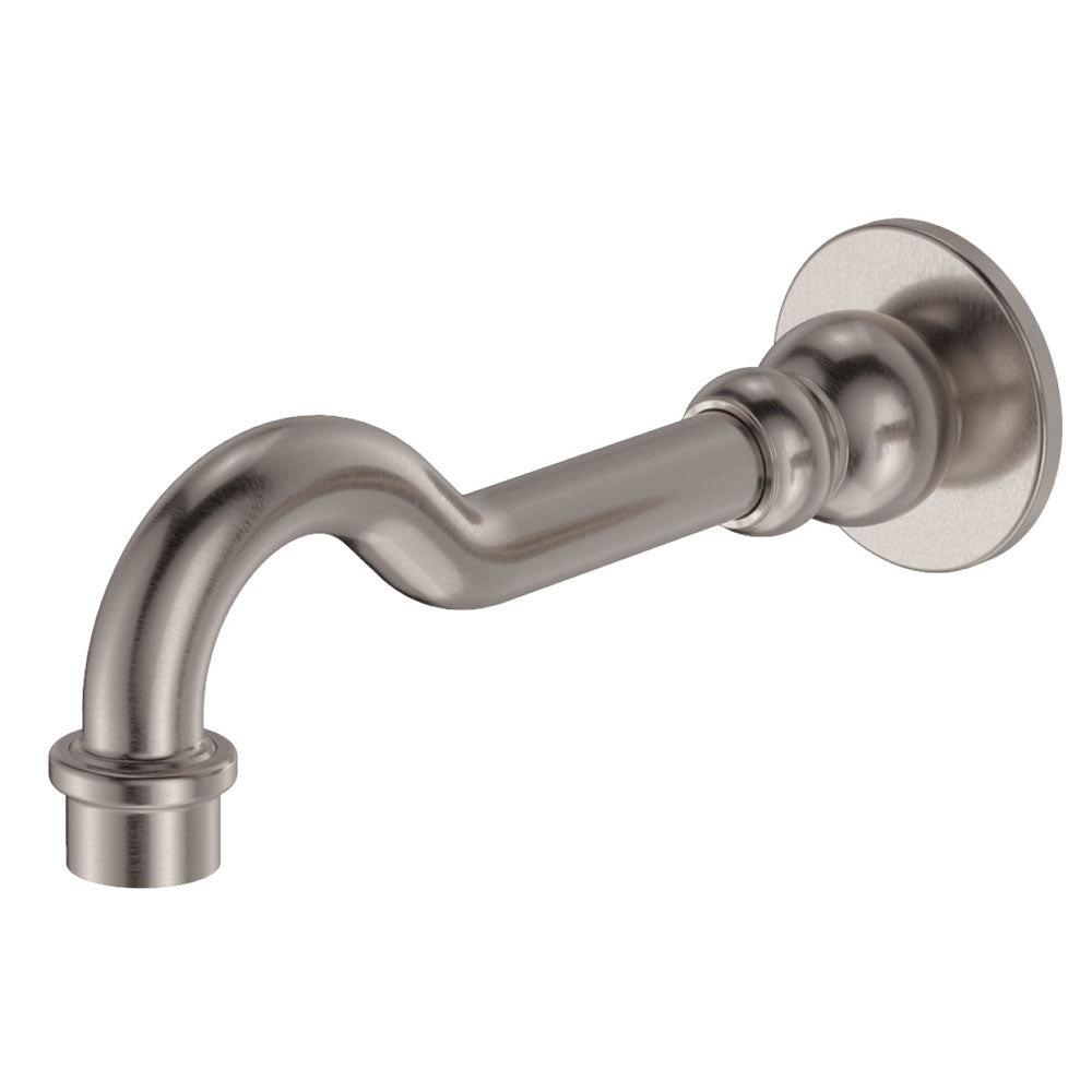 Fienza Lillian Wall Basin/Bath Outlet Lead Free Brushed Nickel 336110BN-LF