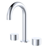 Fienza Kaya Round Hob Set Round Taps Lead Free Chrome 338101-LF