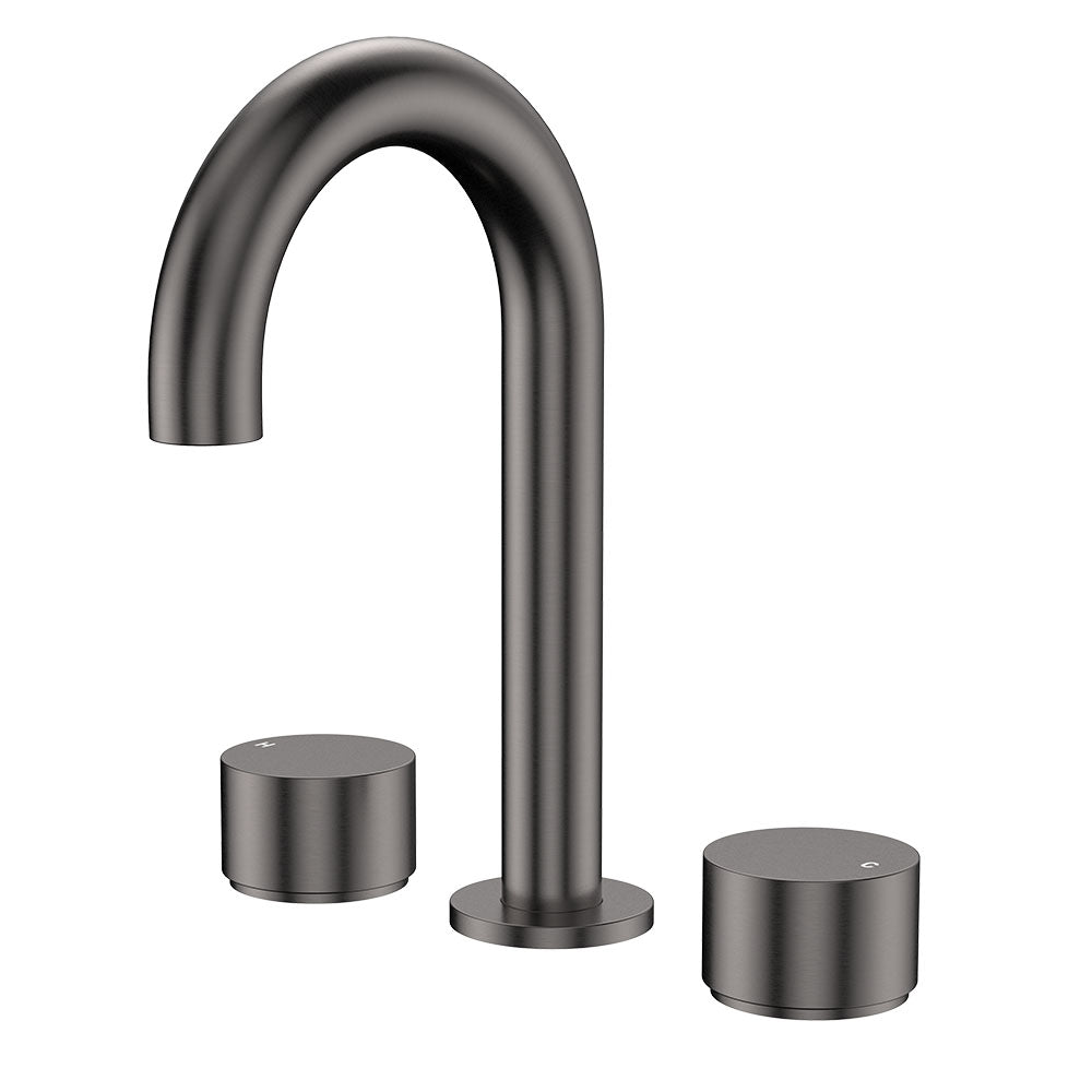 Fienza Kaya Round Hob Set Round Taps Gunmetal 338101GM