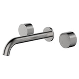 Fienza Kaya Round Taps Wall Basin /Bath 180mm Outlet Set Lead Free Brushed Nickel 338102BN-LF