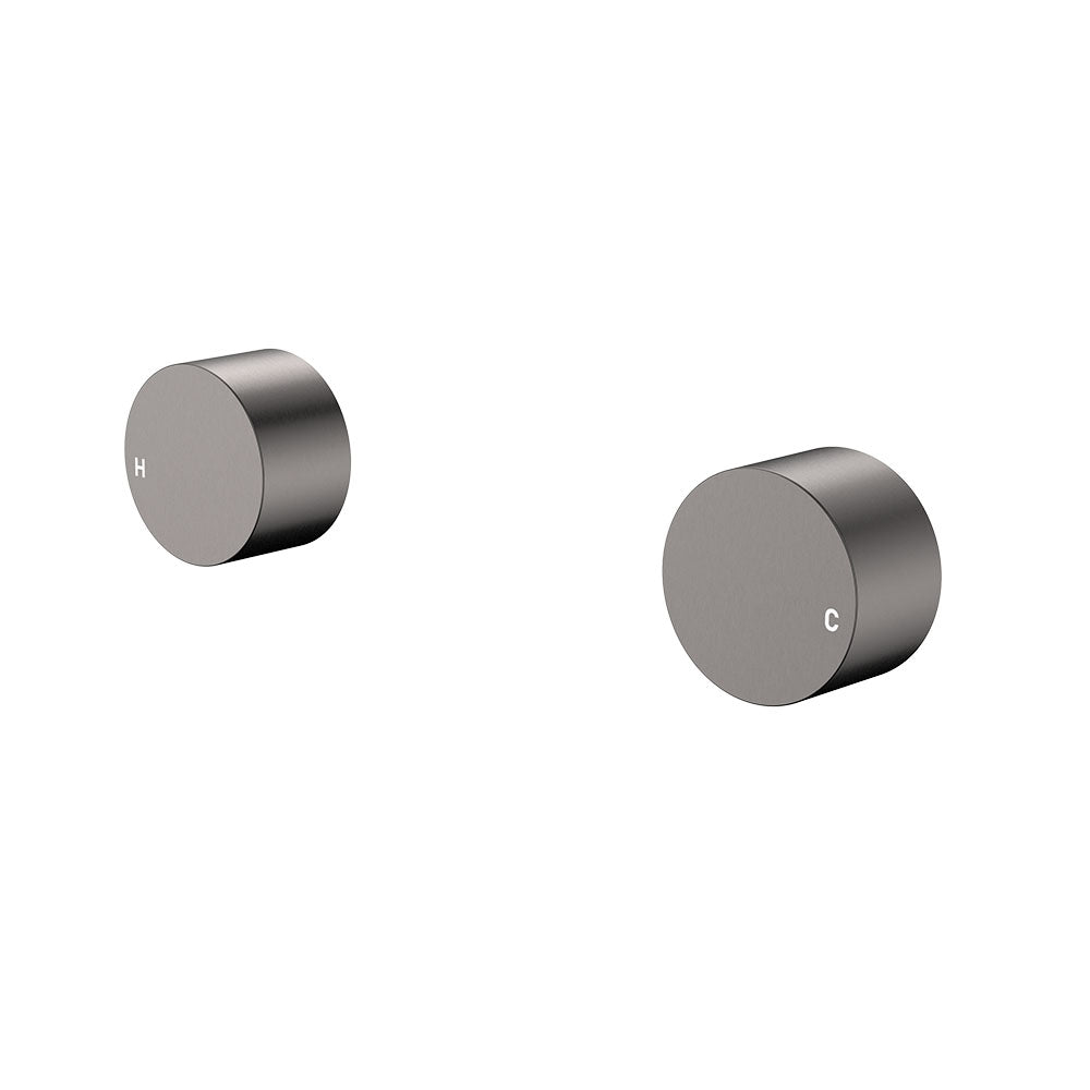 Fienza Kaya Round Wall Taps Lead Free Gunmetal 338104GM-LF